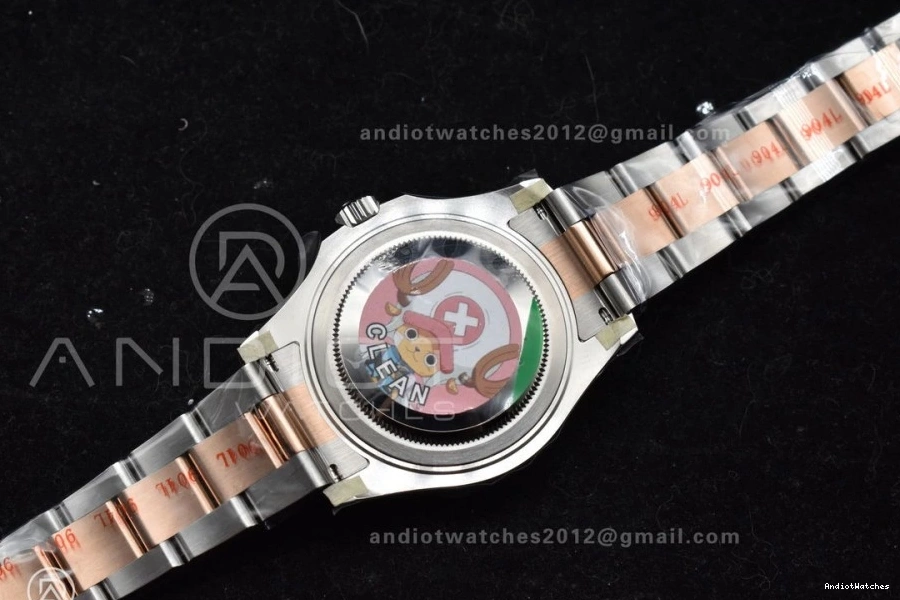 Best Minimalist Case Yacht-Master Dial Edition 37mm 268621 1216 and CVSF 316L A Black SS 1:1 RG Bracelet 0403